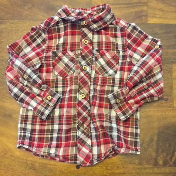 EUC Genuine Kids Plaid Shirt Size 2T - Picture 1 of 3